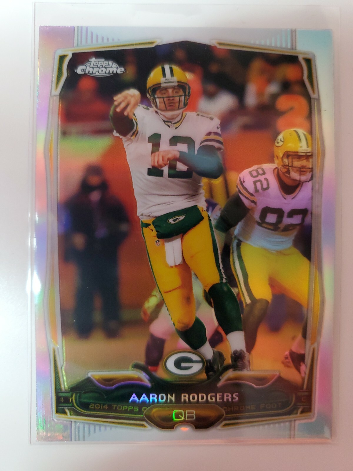 2014 Topps Chrome Aaron Rodgers REFRACTOR card #83