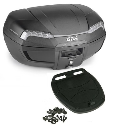 Givi Monolock Topcase E46 NT2 Tech Riviera - 46 Liter - schwarz - inkl. Monta...