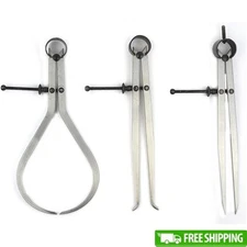 Caliper Set Outside Inside Flat Leg Divider Measurement Tool High Carbon Steel