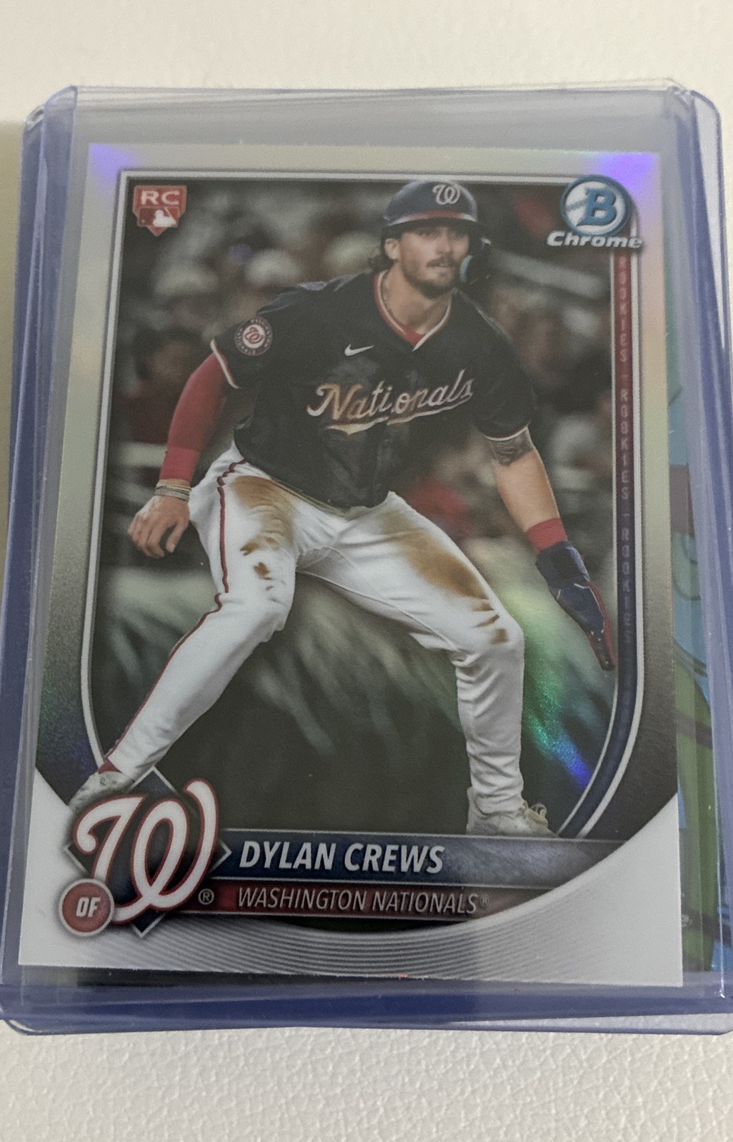 2025 Bowman Chrome - Dylan Crews, Dylan Crews #3 Refractor /499 (RC)