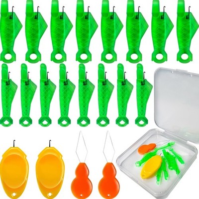 10 Pcs Green Fish Type Needle Threaders Sewing Machine Hand Sewing Tool