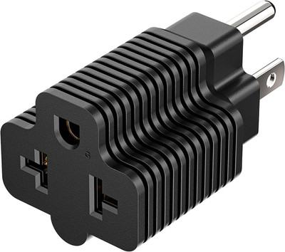 5-15P to 5-15R, 5-20R, 6-15R, 6-20R Adapter, Plugrand 15 Amp Household AC Plug t
