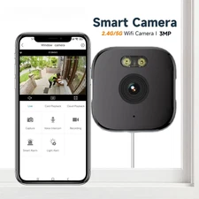 1/2Pcs Window Camera Replaces Outdoor Cameras 2.4/5GHz Wi-Fi 3MP Resolution