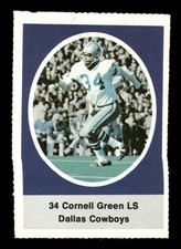 1972 Sunoco NFL Action Player Stamps Dallas Cowboys Cornell Green