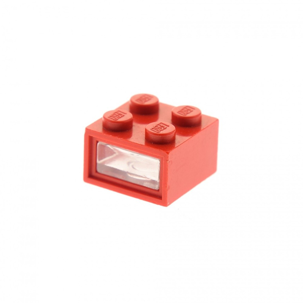 1X Lego Electric Light Brick 4.5V B-Stock Used 2X2 Red Smooth Pull 08010CC01