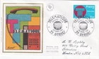 France 1981 Telematique Silk FDC Rennes special cancel typed VGC