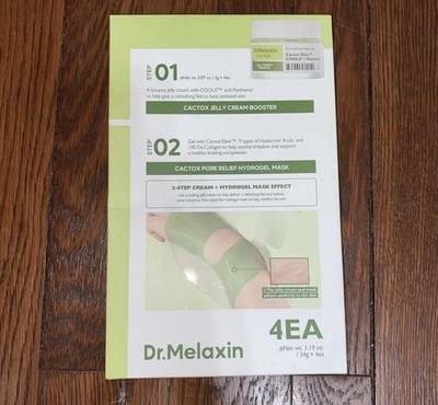 Dr.Melaxin CACTOX DE-PUFFING PORE TOX GEL MASK 4EA with Cactus Cooling - New