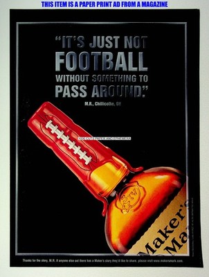 Maker's Mark Bourbon Whiskey Whisky 2002 Print Magazine Ad Alcohol Poster ADVERT