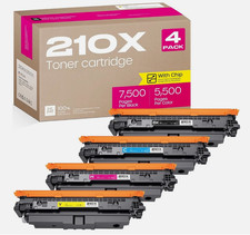   NEW HP 210X Toner  210A  Black / Color  With Chips  Compatible  4-Pack