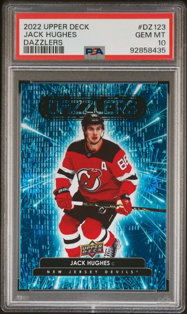 2022 Upper Deck Dazzlers Jack Hughes PSA 10 #DZ123