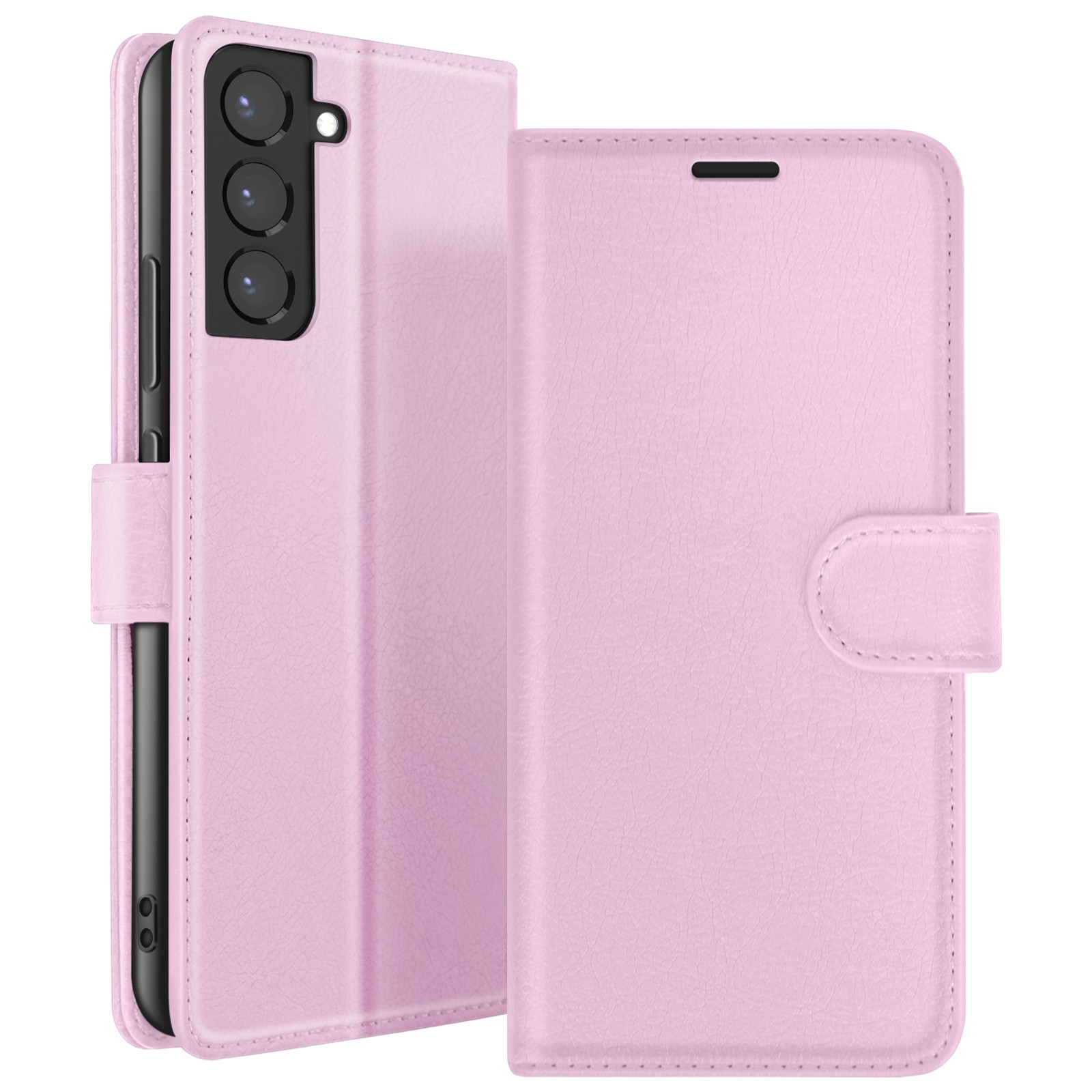 Étui portefeuille rose avec support pour Samsung Galaxy S22 Plus Zanaé
