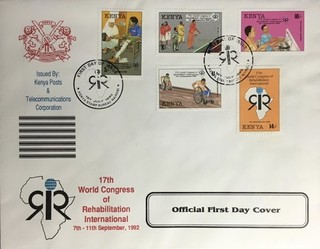 Kenya 1993 Rehabilitation Congress First Day Cover