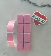 8 Hobby Lobby Pink Mahjong Stickered Tiles - ...
