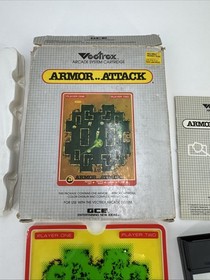 Armor Attack Vectrex Complete In Box CIB Good Shape With Overlay Manual Tray