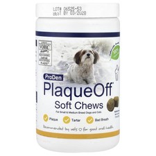 PlaqueOff  Soft Chews, For Small  Medium Breed Dogs  Cats, 90 Soft Chews, 7.9