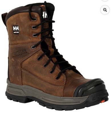 Helly Hansen Size 10 Work Boots Composite Safety Toe Denison 8  Waterproof Brown