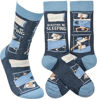 Primitives by Kathy - I'd Rather Be Sleeping Unisex Socks, One Size