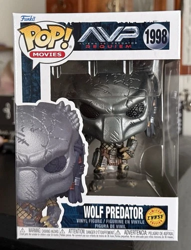 CHASE Funko Pop! Movies: Masked WOLF PREDATOR #1998 Alien Vs. Predator Requiem