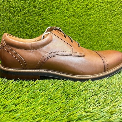 Nunn Bush Westfield Mens Size 11 Brown Casual Classic Cap Toe Oxford Dress Shoes