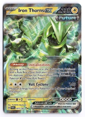 Iron Thorns ex - - TWM #077/167 SV06: Twilight Masquerade Double Rare Holo LP