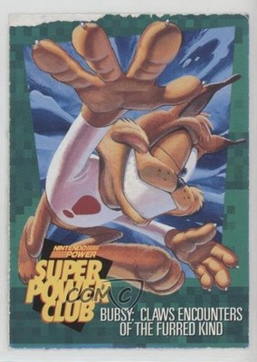 1992 Nintendo Super Power Club Bubsy: Claws Encounters of the Furred Kind 16ez