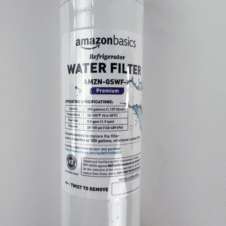3-Pack GSWF Refrigerator Water Filters Compatible with GE GSWFDS 100749C 100810A - Image 3 of 4