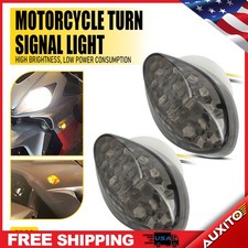 LED Flush Blinker Turn Front Signal STREET Mount Lamp Fit HARLEY-DAVIDSON