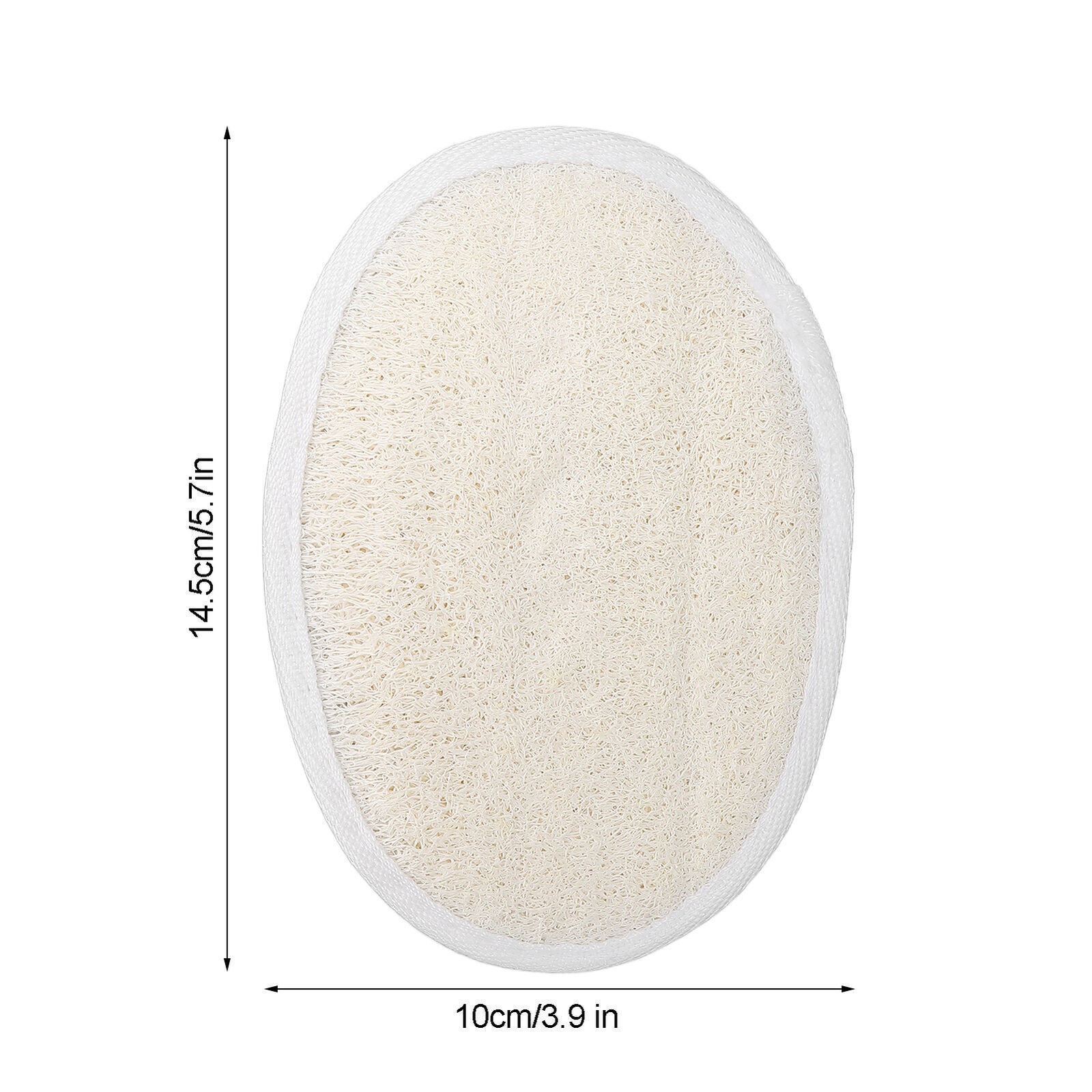 Loofah Pad Exfoliating Cleaning Soft Bathing Sponge Scrubber with Elastic Band