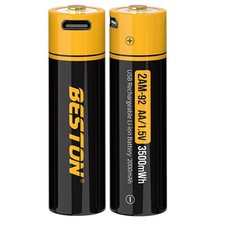 2PK USB 3500mWh 1.5V AA ion Rechargeable Battery Fast Charge Cable For Toy 6.36 per battery