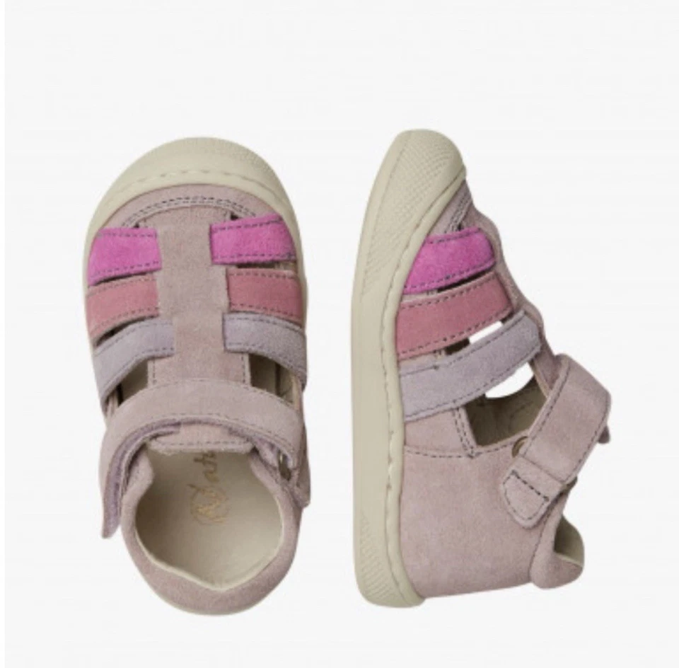 NUEVO CON ETIQUETAS NATURINO WAD WIDE Sandalias de Gamuza Primer Paso en Rosa - Talla 6 Foto 2 de 4