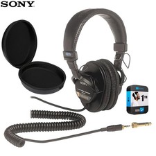 Sony Professional Large Diaphragm Headphones with Case and 1 Year Warranty