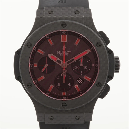 Hublot Big bang red magic 301.QX.1734.RX Carbon CE × SS × rubber AT black dial