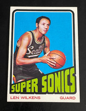 Lenny Wilkens 1972-73 Topps #81  Seattle Super Sonics HOF Nice Vintage Card
