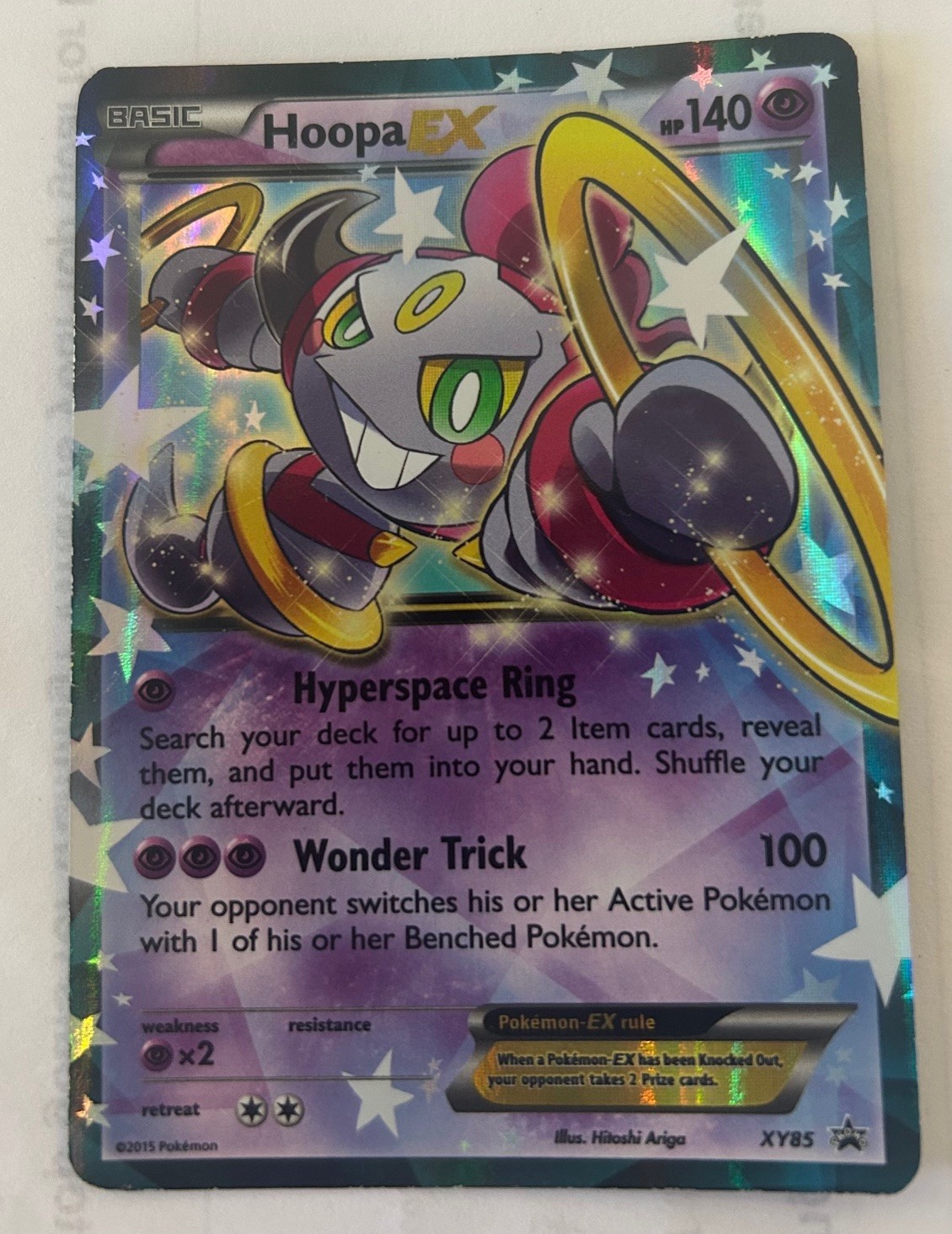 Pokémon Hoopa card  XY85 holo