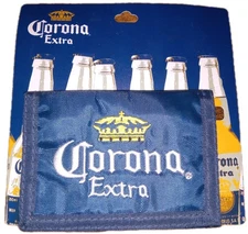 Corona Extra Tri Fold  Wallet Navy Beer Alcohol Mens Novelty Concept One New