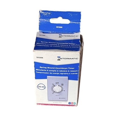 Intermatic SW30MK Indoor Spring Wound Countdown Timer - Silver