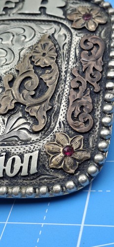 Fibbia cintura argento freccia rotta SPFR 1° Go Champion 2013 - Foto 11 di 16