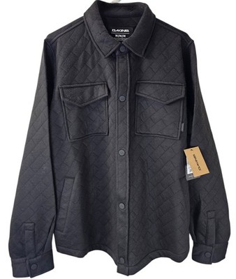 NEW w/TAG Dakine Men's Viggo Quilted Snap Button Ski/Snow SAMPLE Black M Jacket