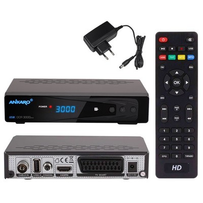 Digital Kabel Receiver Ankaro DCR 3000 plus HD DVB-C Aufnahmefunktion PVR HDMI