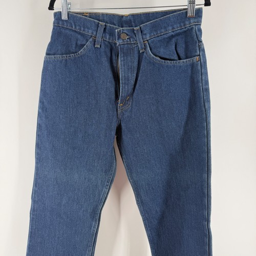 Vintage Levis 519 pomarańczowe dżinsy w zakładce męskie 32x32 Made in USA niebieski dżins 40519-0916 - Zdjęcie 3 z 9