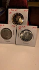 Lot of 3 BU Kennedy Half Dollars 90% Silver Coins Random Readable Dates