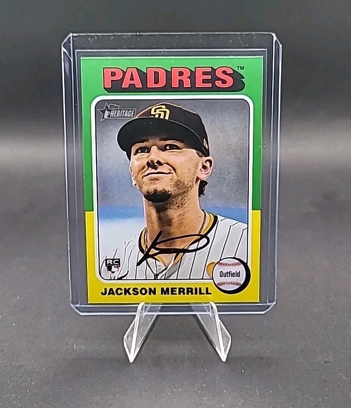 2024 Topps Heritage High Number Jackson Merrill Rookie #689 San Diego Padres