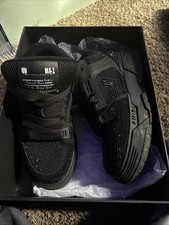 Amiri Crystal MA-1 Black Sneakers Size 8.5/42...