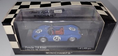 Minichamps 430606536 1/43 Porsche 718 RS60 24 Hours Le Mans 1960 Kerguen La Caze