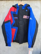 Vintage New York Giants Apex One Pro Line Puffer Sports Large Jacket L Rare