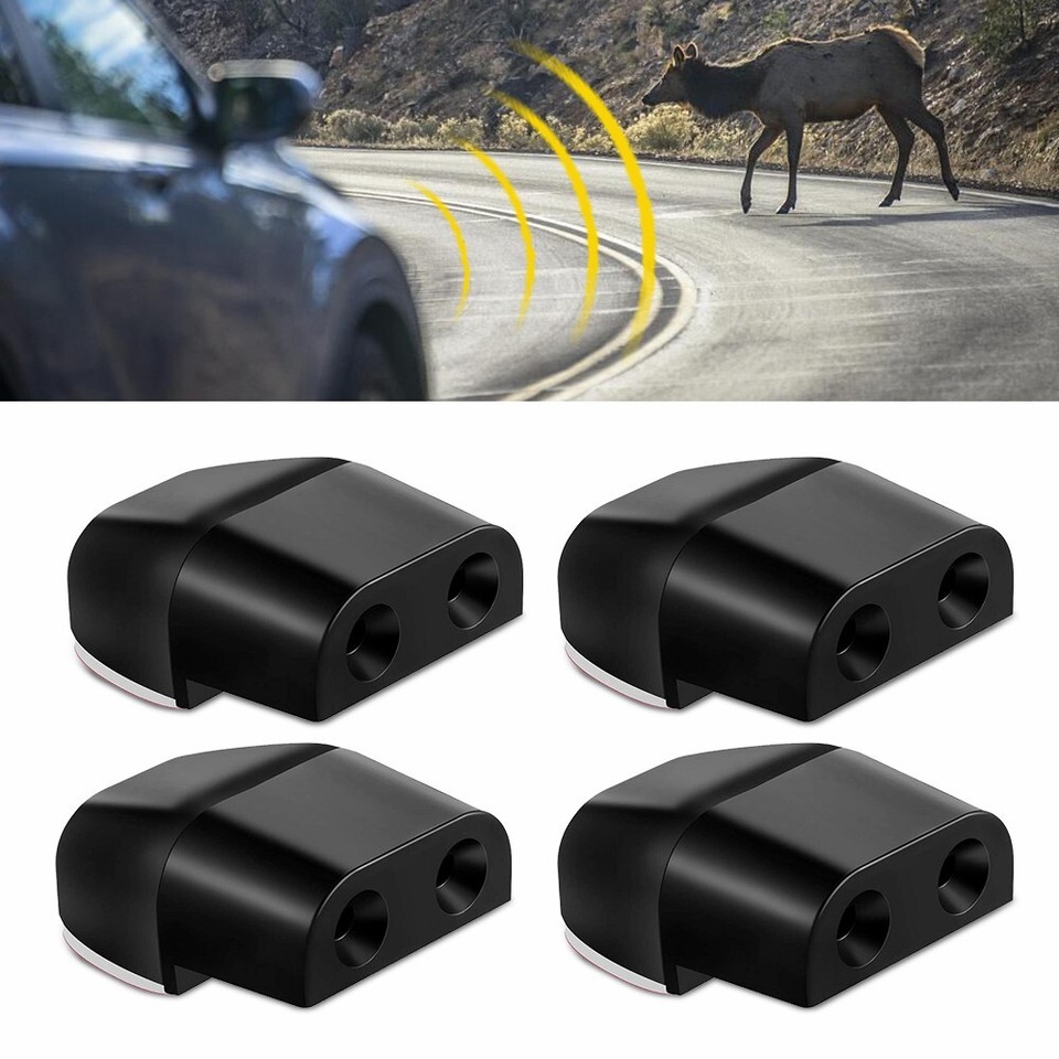 4PCS Ultrasonic Car Horn Deer Alert Whistle Animal Warning Repeller