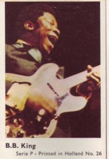 B.B. King Serie P Music Trading Card 1973 Holland