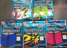 ITS ACADEMIC JUMBO BOOK COVER XXL SUPER STRETCHY 10x15 CHOOSE COLORS