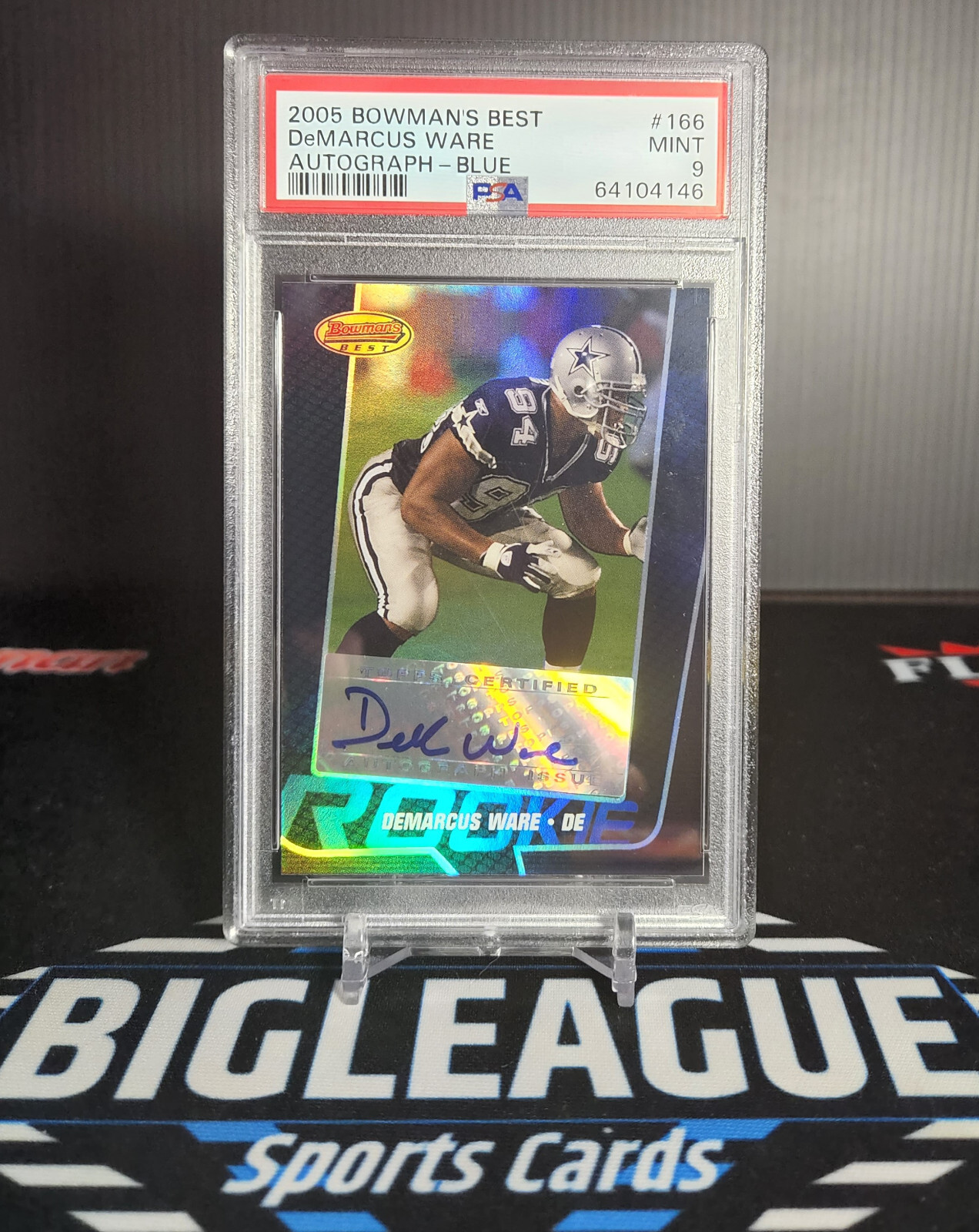 DeMarcus Ware Bowman's Best #166 Autograph-Blue