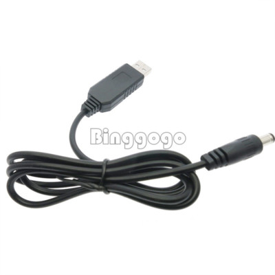 USB 2.0 Male to 5.5*2.1mm DC Plug Hollow Plug 5V Cable USB/DC Cable 80CM